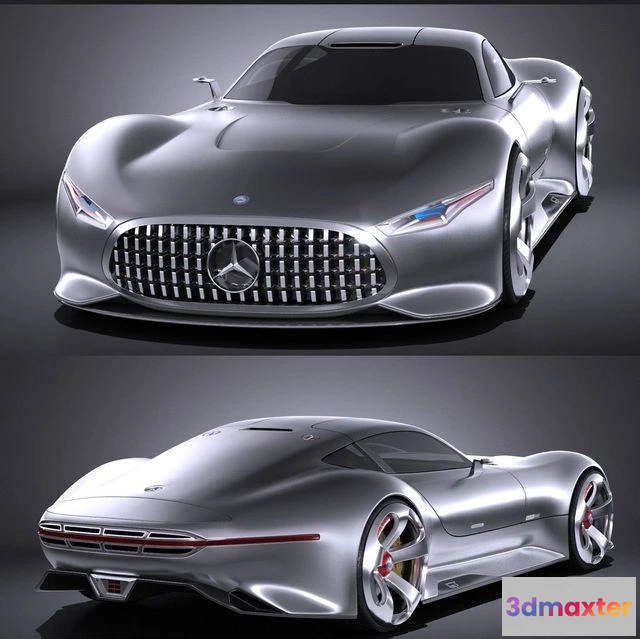 1519496 - PBR Game 3D Models - Mercedes Vision Gran Turismo Concept 3D Max