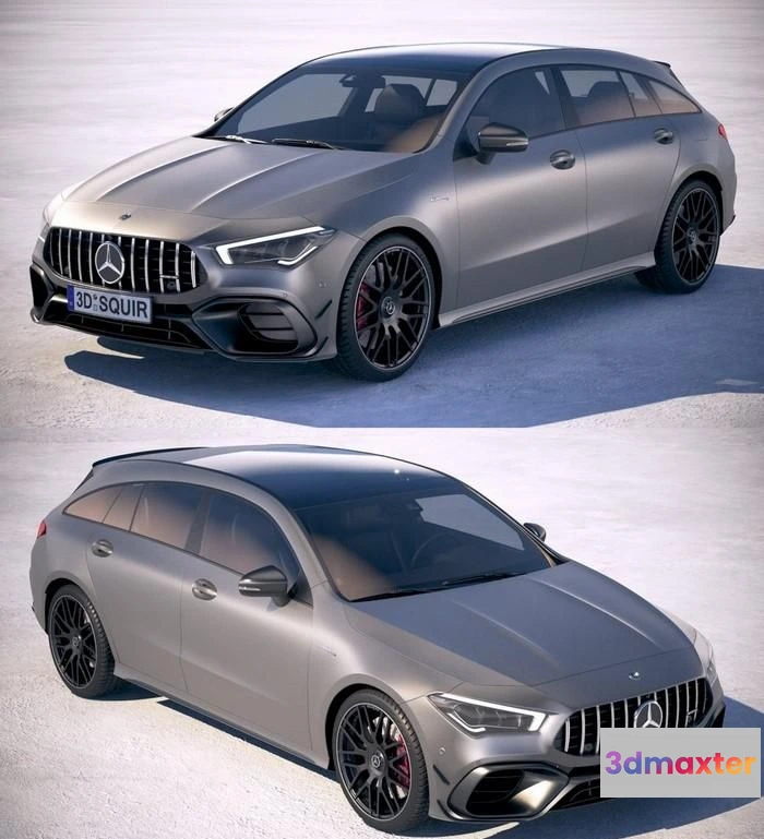 1519498 - PBR Game 3D Models - Mercedes-Benz CLA45 S AMG Shooting Brake 2020 3D Max