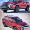 1519522 - PBR Game 3D Models - Mitsubishi Outlander 2019 3D Max