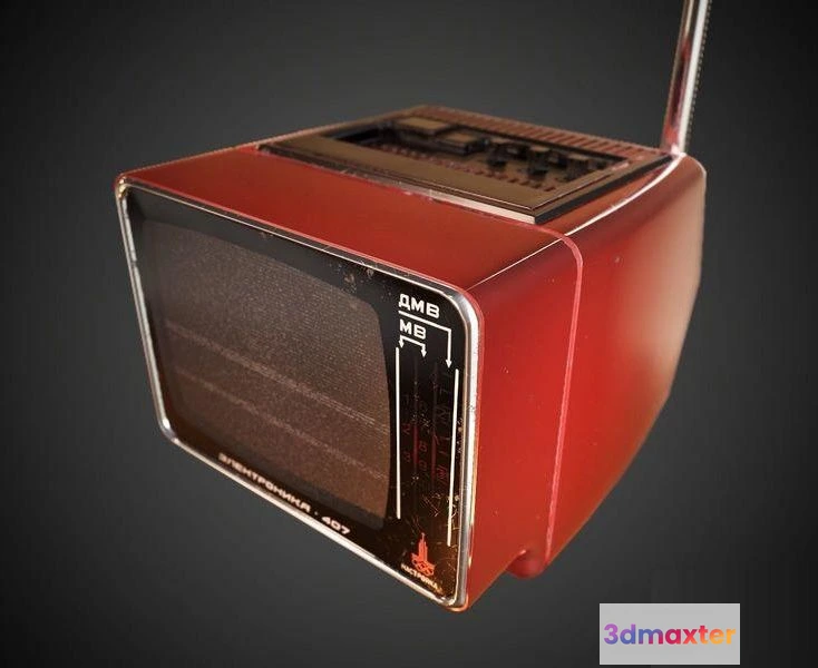 1519550 - PBR Game 3D Models - Old Russian TV 3D Max