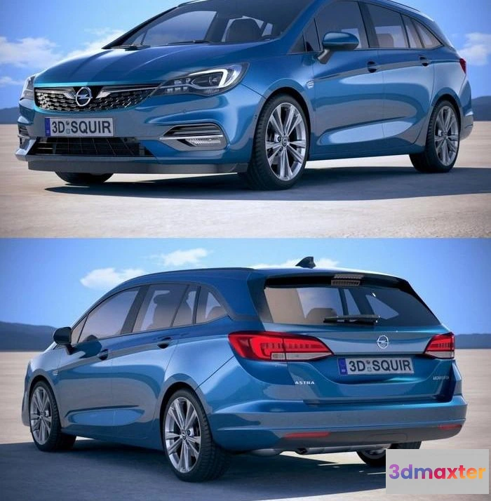 1519558 - PBR Game 3D Models - Opel Astra Sports Tourer 2020 3D Max