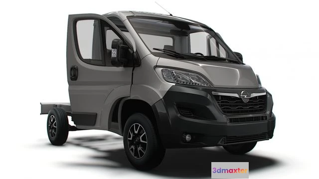 1519568 - PBR Game 3D Models - Opel Movano Chassis HQInterior SCab 3000WB 2023 3D Max