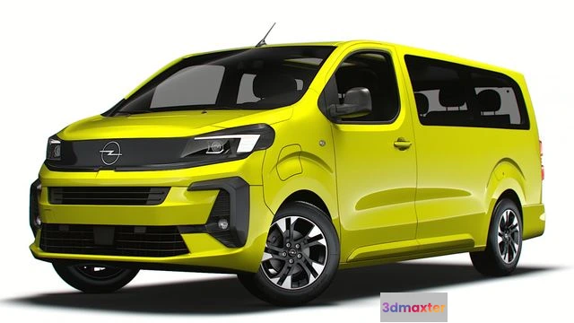 1519596 - PBR Game 3D Models - Opel Zafira Life Electric Large 2024 3D Max