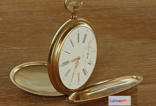 1519604 - PBR Game 3D Models - Patek Philippe retro clocks 3D Max