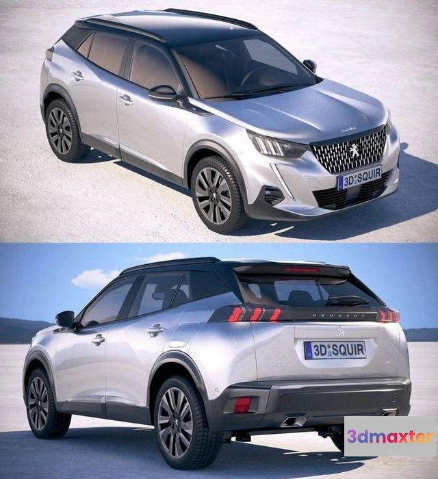 1519608 - PBR Game 3D Models - Peugeot 2008 2020 3D Max