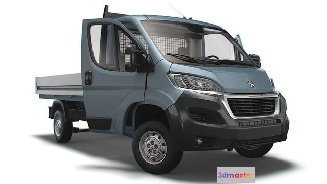 1519632 - PBR Game 3D Models - Peugeot Boxer SingleCab Tipper HQInterior 2023 3D Max
