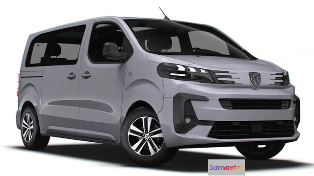 1519656 - PBR Game 3D Models - Peugeot e Traveller L2 2024 3D Max
