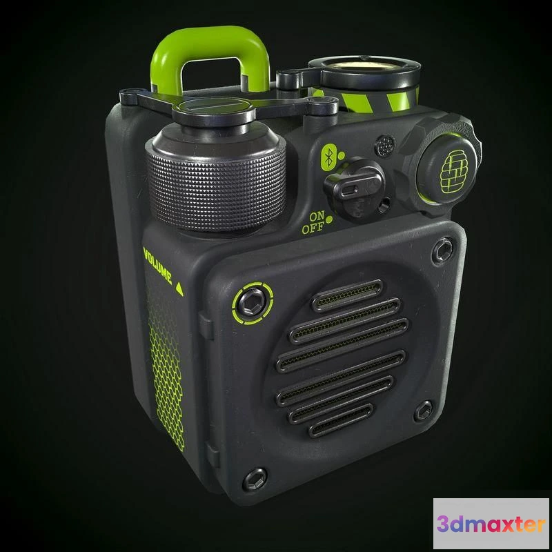 1519676 - PBR Game 3D Models - Portable speaker 3D Max