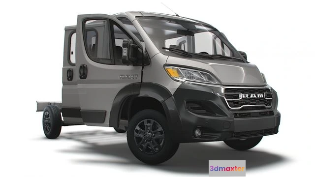1519690 - PBR Game 3D Models - RAM Promaster Chassis HQInterior SCab 3800WB 2023 3D Max