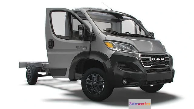 1519692 - PBR Game 3D Models - RAM Promaster Chassis HQInterior SCab 4035WBXL 2023v 3D Max