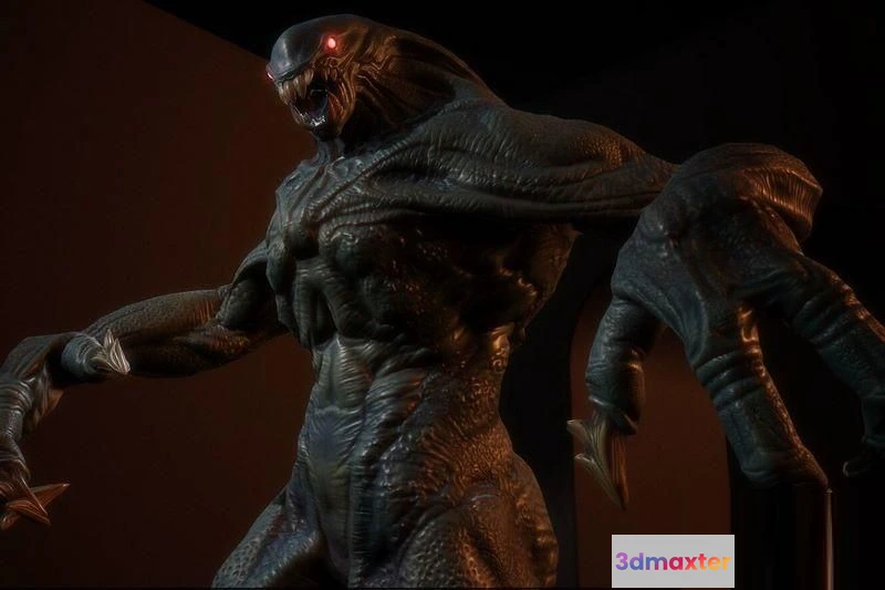 1519726 - PBR Game 3D Models - Reptilian monster 3D Max