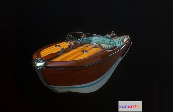 1519732 - PBR Game 3D Models - Riva Lamborghini boat 3D Max