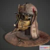 1519742 - PBR Game 3D Models - SALVAGED PROFESSIONAL WASTELAND HELMET 3D Max