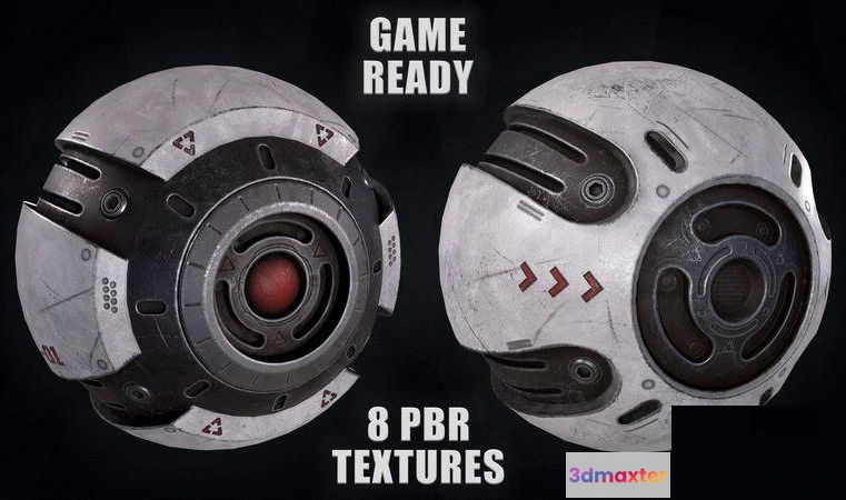 1519758 - PBR Game 3D Models - Sci-fi Drone 3D Max