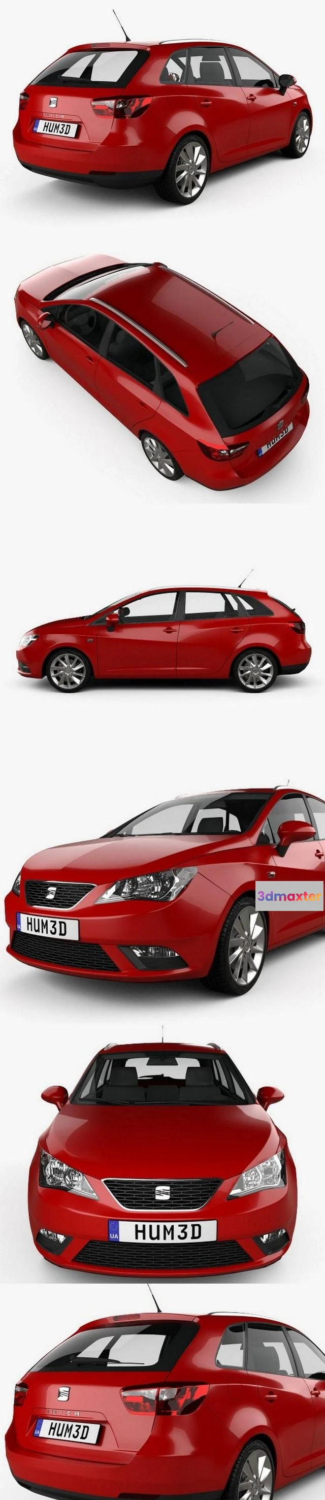 1519768 - PBR Game 3D Models - Seat Ibiza ST 2014 3D Max