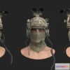 1519780 - PBR Game 3D Models - SOLDIER HELMET HEAD 3D Max