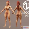 1519800 - PBR Game 3D Models - Stylized Female 3D Max