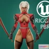 1519802 - PBR Game 3D Models - Stylized Girl Knight 3D Max