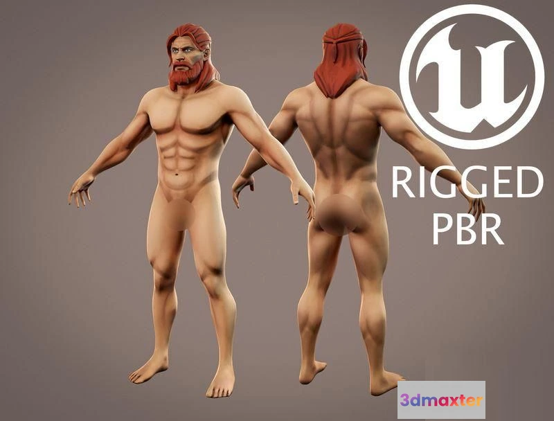 1519804 - PBR Game 3D Models - Stylized Male 3D Max