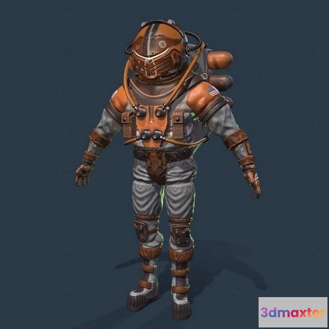 1519822 - PBR Game 3D Models - The Astronaut 3D Max