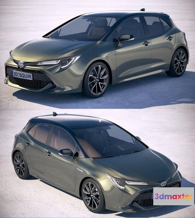 1519828 - PBR Game 3D Models - Toyota Auris 2019 3D Max