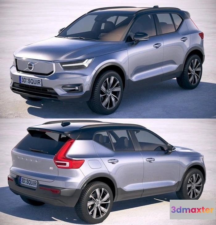 1519922 - PBR Game 3D Models - Volvo XC40 Recharge 2020 3D Max