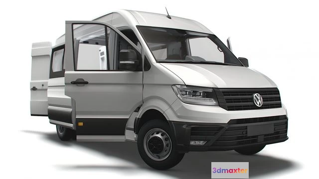 1519930 - PBR Game 3D Models - VW Crafter Combi L2H2 HQ Interior 2023 3D Max