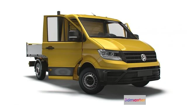 1519936 - PBR Game 3D Models - VW Crafter Single Cab Tipper HQ Interior 2023 3D Max