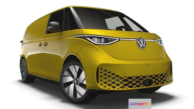 1519940 - PBR Game 3D Models - VW ID Buzz Cargo LWB 2RD 2023 3D Max