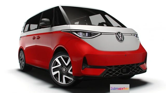 1519942 - PBR Game 3D Models - VW ID Buzz GTX 2024 van electric 3D Max