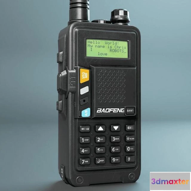 1519946 - PBR Game 3D Models - Walkie Talkie 3D Max