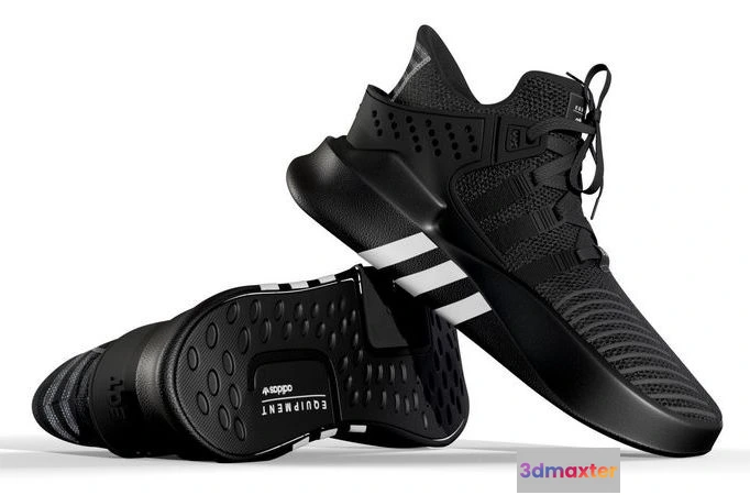 1519962 - PBR Game 3D Models - Adidas EQT Bask ADV Black 3D Max