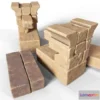 1519980 - PBR Game 3D Models - Ancient Sandstone Bricks 3D Max