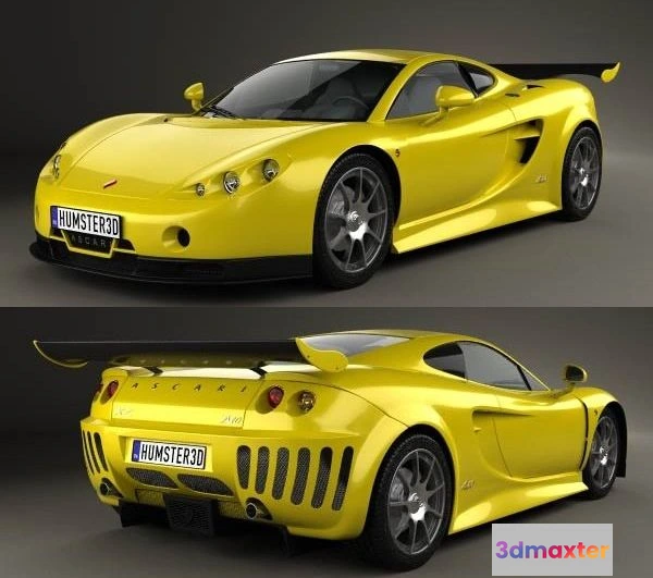 1520000 - PBR Game 3D Models - Ascari A10 2006 3D Max