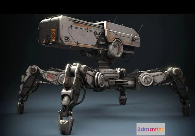 1520002 - PBR Game 3D Models - AT-Drone 3D Max