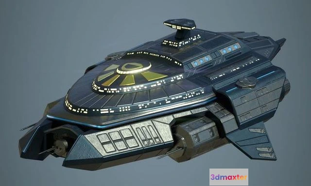 1520008 - PBR Game 3D Models - Aurata Class Corvette 3D Max