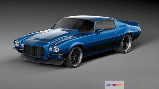 1520038 - PBR Game 3D Models - Chevrolet Camaro 1970 ProTouring 3D Max