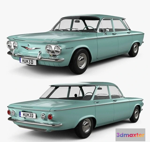 1520040 - PBR Game 3D Models - Chevrolet Corvair sedan 1960 3D Max