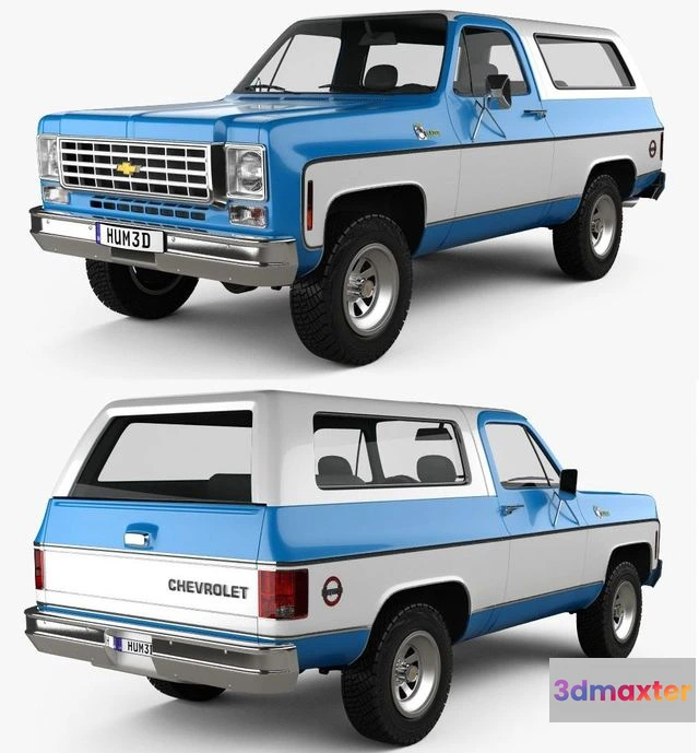 1520048 - PBR Game 3D Models - Chevrolet K5 Blazer 1976 3D Max
