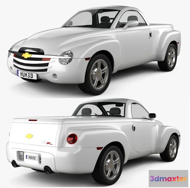 1520050 - PBR Game 3D Models - Chevrolet SSR 2003 3D Max