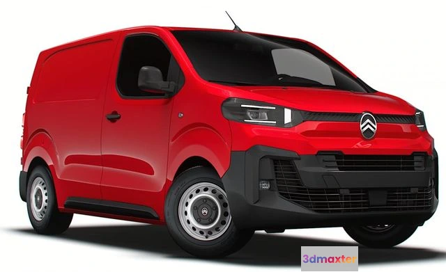 1520052 - PBR Game 3D Models - Citroen e Jumpy Van L1 2024 3D Max