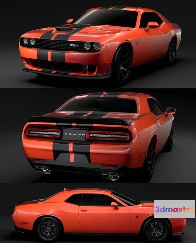 1520060 - PBR Game 3D Models - Dodge Challenger SRT Hellcat Go Mang 3D Max