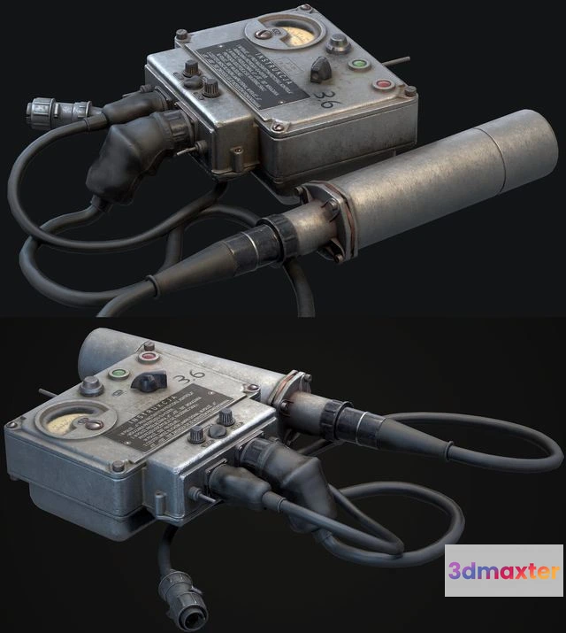 1520062 - PBR Game 3D Models - DP-3B Dosimeter 3D Max