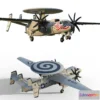 1520064 - PBR Game 3D Models - E-2 Hawkeye 3D Max