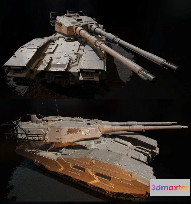 1520066 - PBR Game 3D Models - EFGF M61A5 Main Battle Tank 3D Max