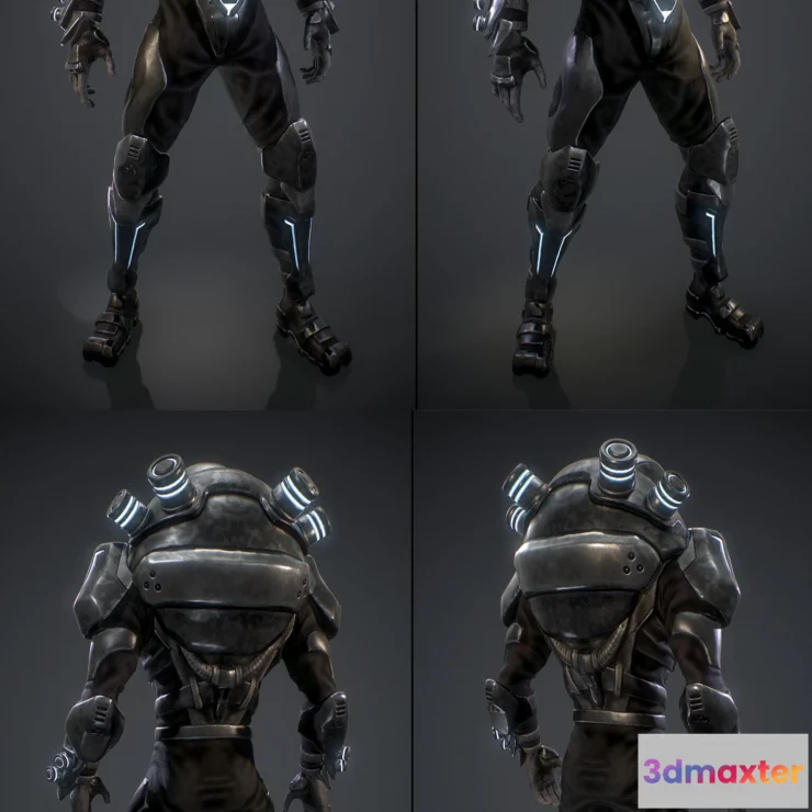 1520070 - PBR Game 3D Models - Enforcer 3D Max