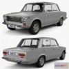 1520088 - PBR Game 3D Models - Fiat 124 1966 3D Max