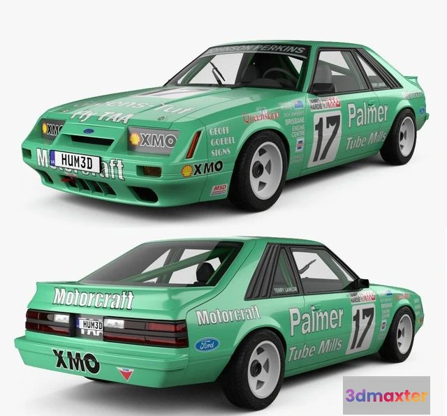 1520106 - PBR Game 3D Models - Ford Mustang GT Group A 1983 3D Max