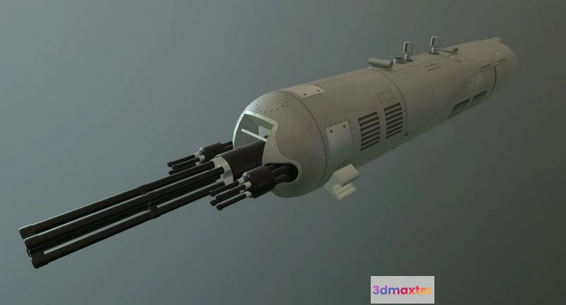 1520116 - PBR Game 3D Models - Gun Pod GUV-8700 3D Max