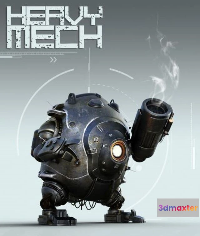 1520122 - PBR Game 3D Models - Heavy Mech 3D Max